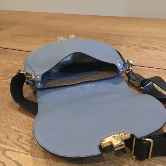 FURLA Badger Panel Saddle Shoulder Bag In Dolomia - Picture 11 of 12